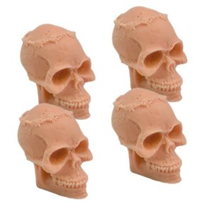 Molde para enfeite friki, 4 caveiras hawaianas‏