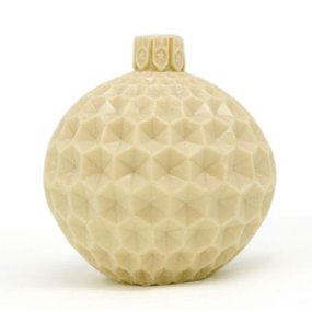 Molde bola natalina textura favo