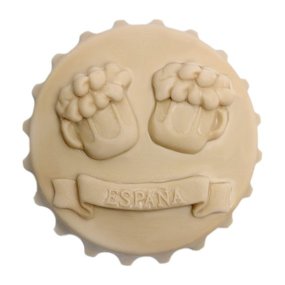 Molde recuerdo de España brindis de cerveza Molde recuerdo de España brindis de cerveza