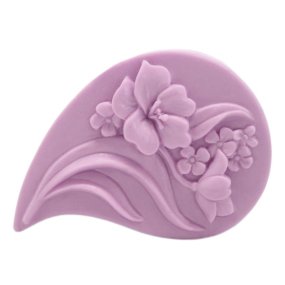 Molde de silicone lagrima de flores