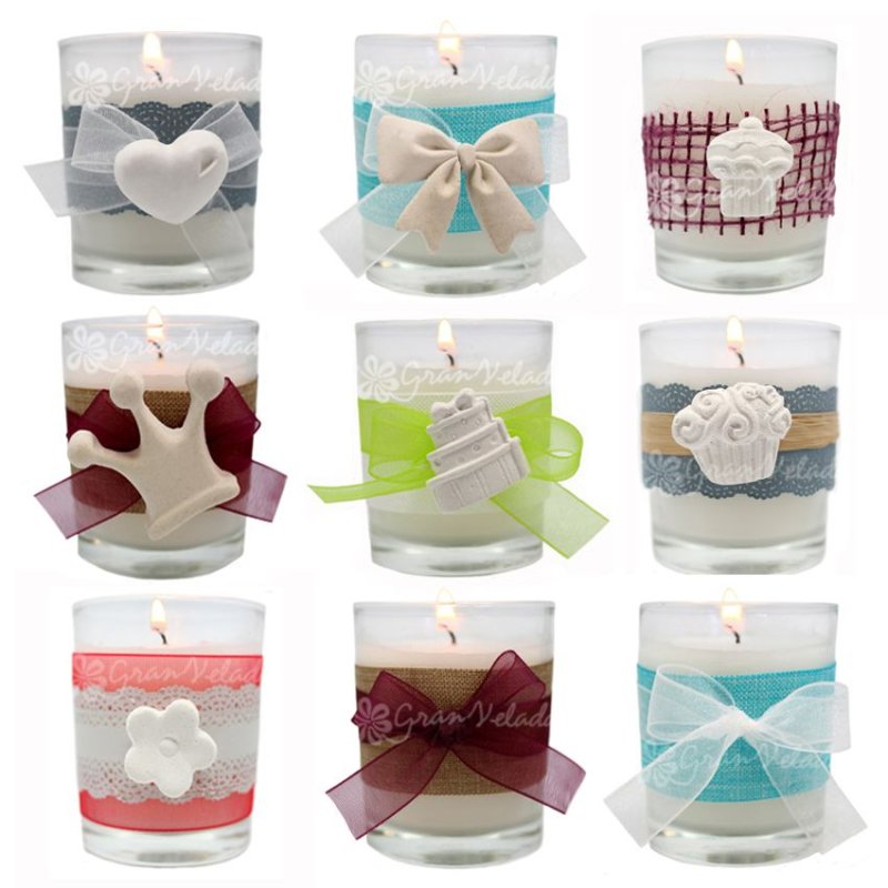 Cinta para decorar velas Puntilla de Papel, Gris Plata