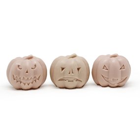 Molde 3 calabazas Halloween para manualidades Molde 3 calabazas Halloween para manualidades