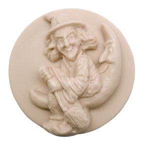 Moule pour faire une barre de savon Sorcière grimpée sur la Lune Moule pour faire une barre de savon Sorcière grimpée sur la Lune
