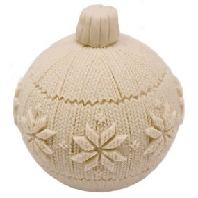 Molde bola de Navidad de punto