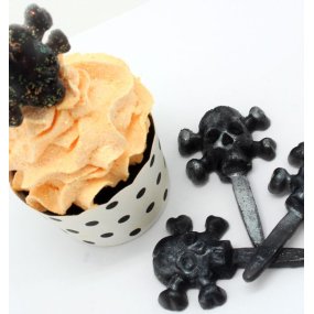 Molde Halloween 6 Espetos de Caveira