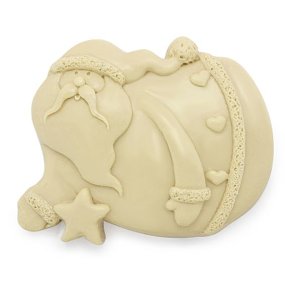 Molde para sabonetes Pai Natal Voando