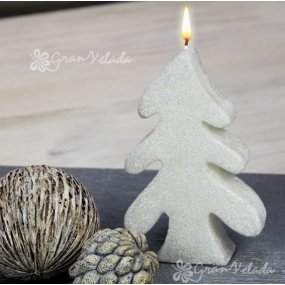 Molde pino nevado de Navidad