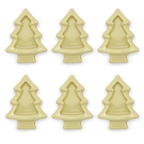 Molde 6 abetos navideños para velas pick Molde 6 abetos navideños para velas pick