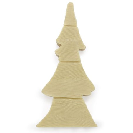 Molde para velas, Árbol Navidad Madera 2D