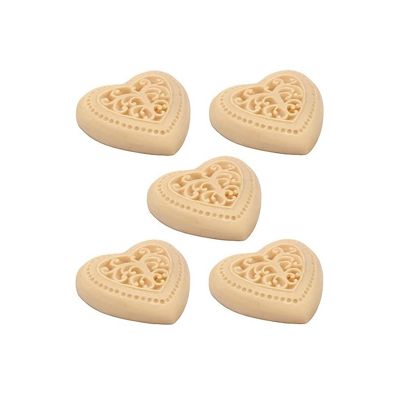 Molde Figuras Pequeñas, 5 Corazones Magic