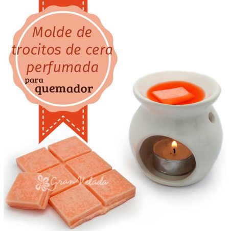 Molde para hacer tableta de cera o parafina perfumada DIY