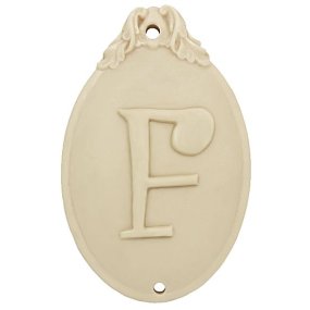 Molde medalha gesso com inicial