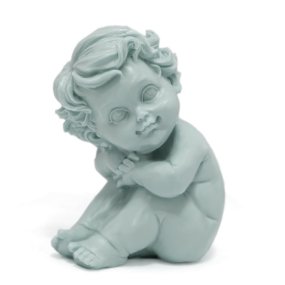 Molde bebe a olhar de lado Molde bebe a olhar de lado