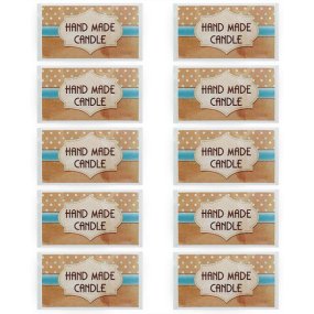 Adesivos hand made candle para velas