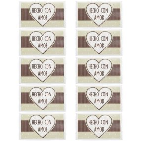 Adesivos feito com amor para embalagens