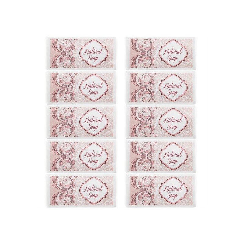 Adesivos cor rosa sabonete natural