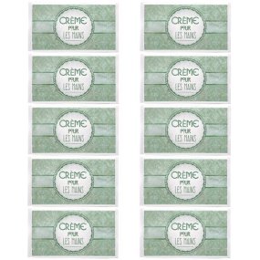 Etiquetas para Packaging, Creme Pour Les Mains, Verdes
