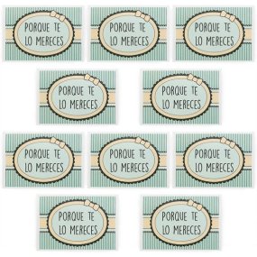 Pegatinas porque te lo mereces para regalos Pegatinas porque te lo mereces para regalos