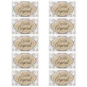 Pegatinas locion corporal Pegatinas locion corporal