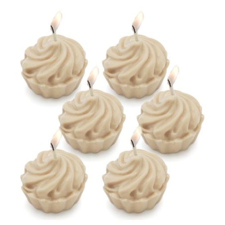 Molde para hacer velas, 6 Mini Cupcakes.