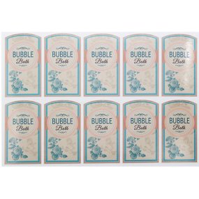 Autocollants pour bains moussants Autocollants pour bains moussants