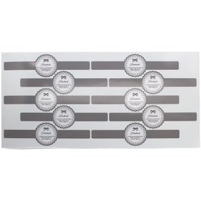 Autocollants de fermeture romantiques