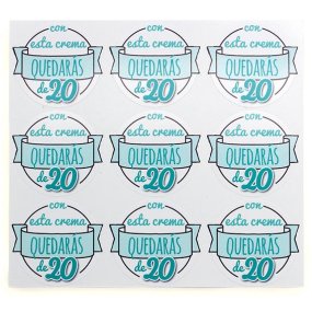 Pegatinas con esta crema quedaras de 20 Pegatinas con esta crema quedaras de 20
