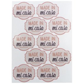 Adesivos made in minha casa
