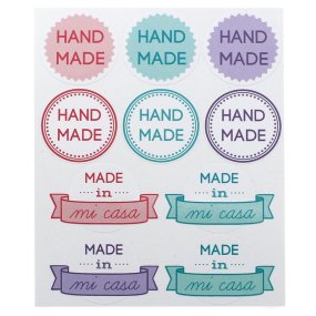Etiquetas para Packaging Mix de Autocolantes Hand Made