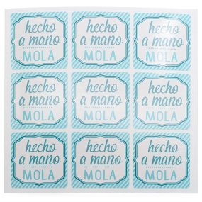 Pegatinas hecho a mano mola Pegatinas hecho a mano mola