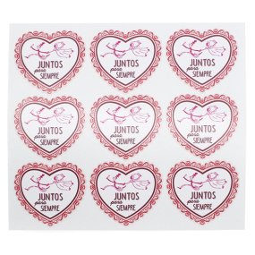 Pegatinas juntos para siempre Pegatinas juntos para siempre