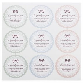 Adesivos Vintage Blonda para Packaging