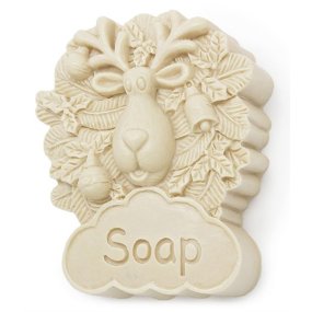 Molde Sabonete de Natal, Christmas Reindeer.