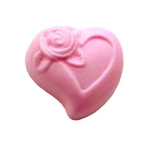 Moule pour faire du cœur de savon avec peu de fleur Moule pour faire du cœur de savon avec peu de fleur
