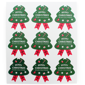 Pegatinas navideñas abetos grandes Pegatinas navideñas abetos grandes