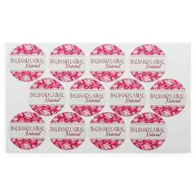 Pegatinas balsamo labial diseño floral Pegatinas balsamo labial diseño floral
