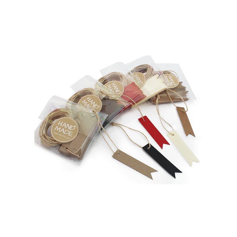 Etiquetas Packaging, Kraft con Cordón.