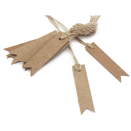 Etiquetas Packaging, Kraft con Cordón.