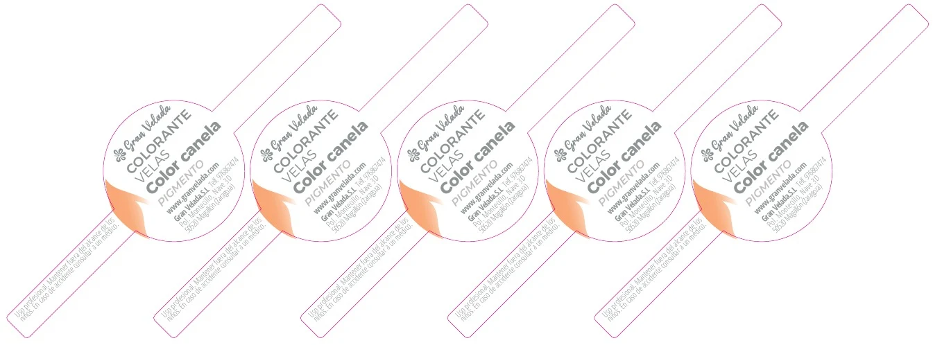 Accede a la etiqueta de Colorante velas color canela pigmento / 30 cc