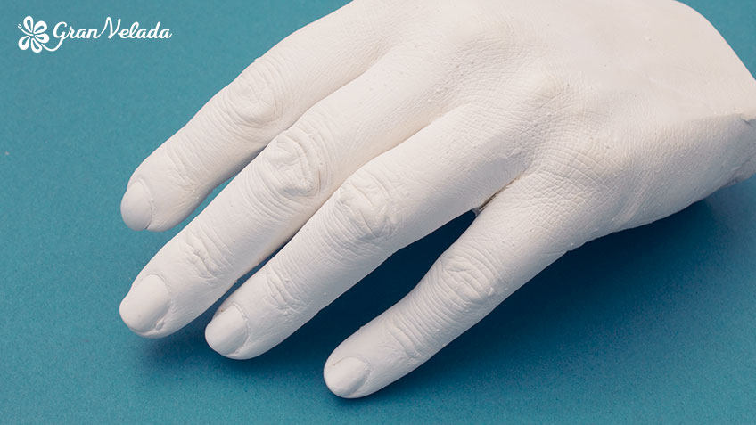 Kit 3D alginato yeso para moldes de manos/pies para familia