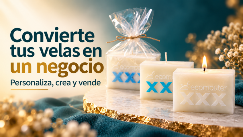 Velas personalizadas para emprender un negocio artesanal