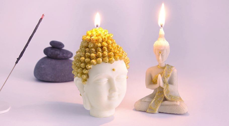 Moules de Bouddha pour bougies