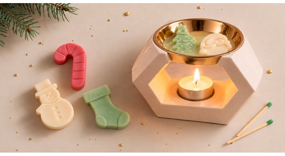 Moules pour wax melts de Noël