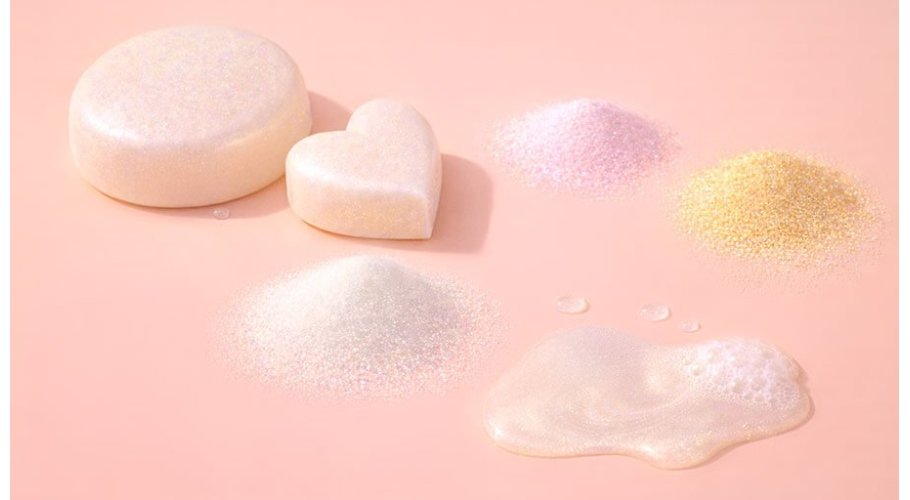 Perlants en poudre pour savon, gel et shampoing