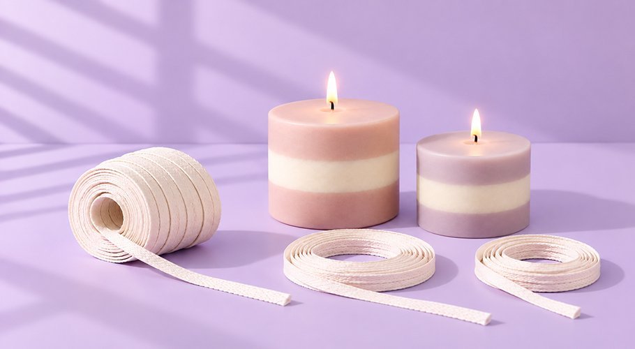 Pavio plano para fazer velas