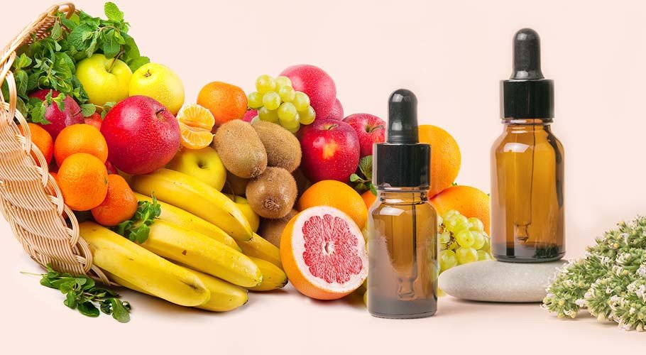 Parfums fruités pour gel douche et shampoing