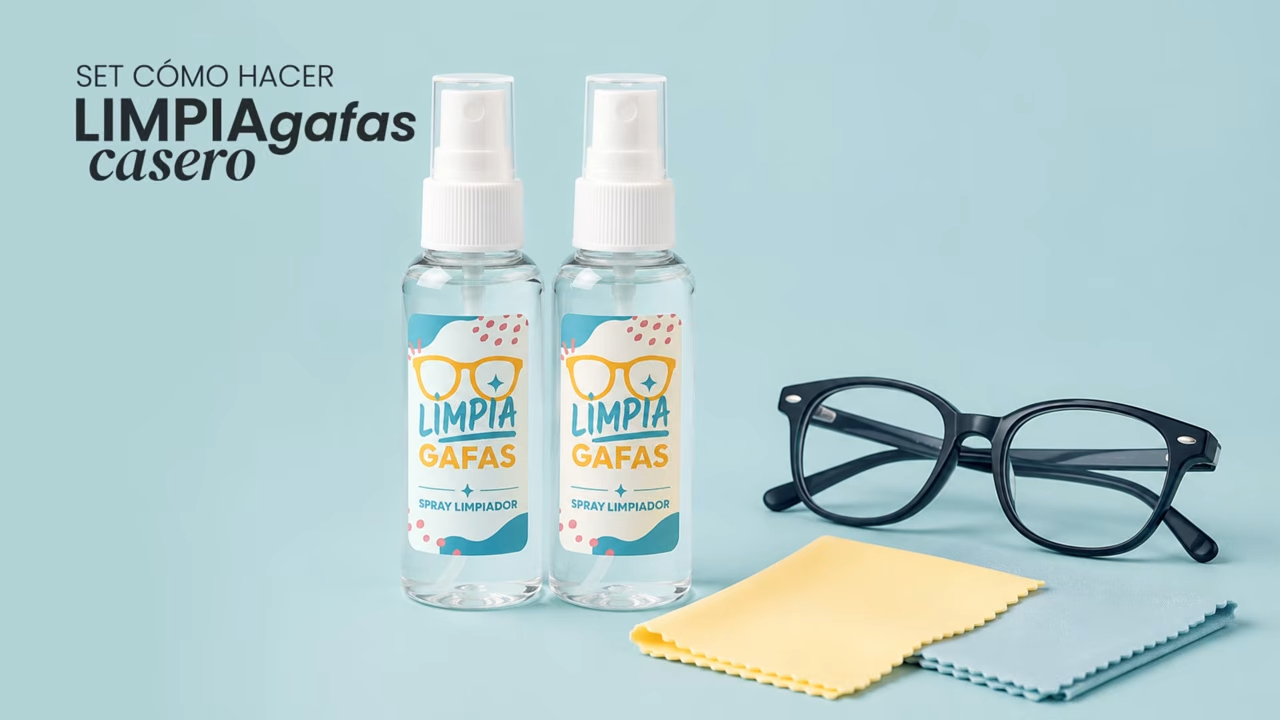 Vídeo de  Set para hacer limpiagafas casero. Materiales e instrucciones