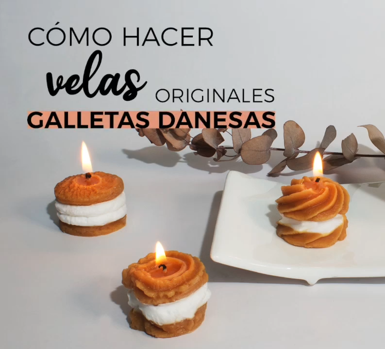 Molde 4 galletas danesas para velas